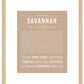 Savannah | Name Art Print