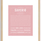 Saverio | Name Art Print