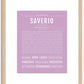 Saverio | Name Art Print