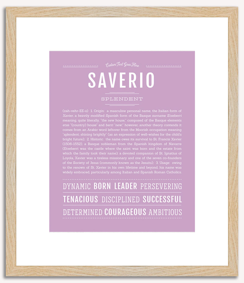 Saverio | Name Art Print