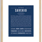 Saverio | Name Art Print