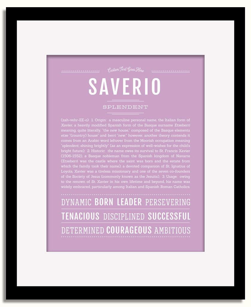 Frame Options | Lilac | Black Frame, Matted