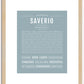 Saverio | Name Art Print