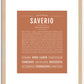 Saverio | Name Art Print