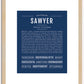 Sawyer (male) | Name Art Print