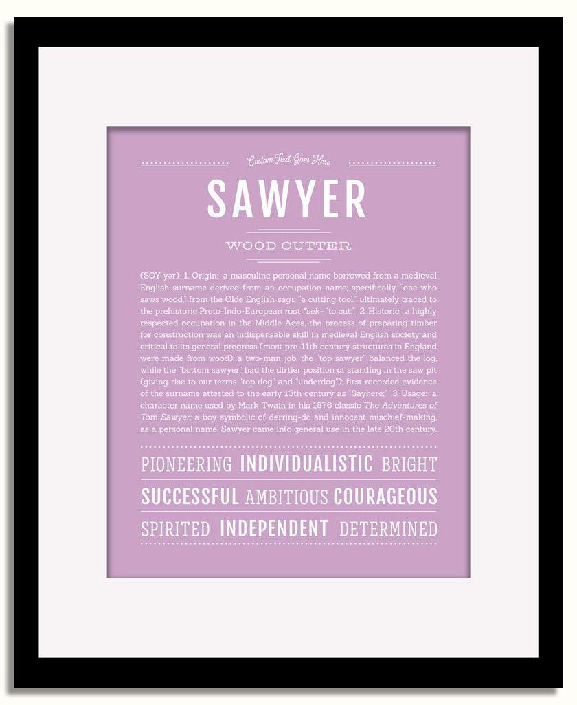 Frame Options | Lilac | Black Frame, Matted