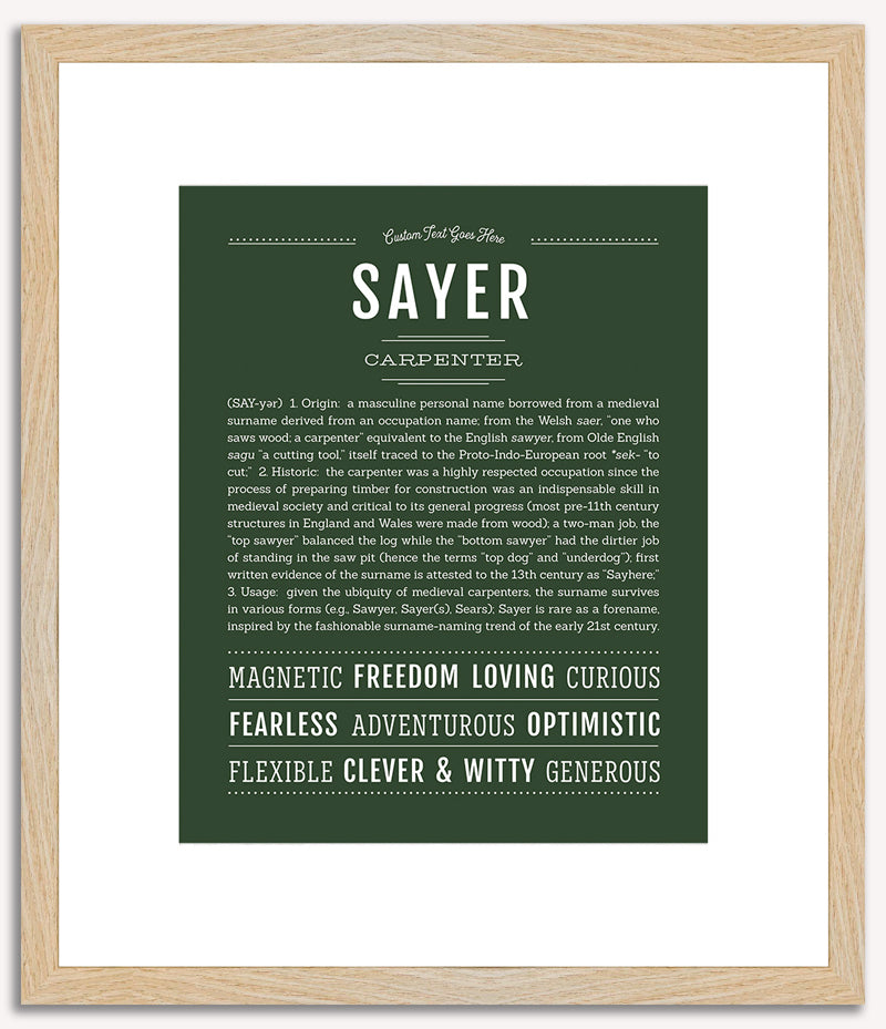 Sayer | Name Art Print