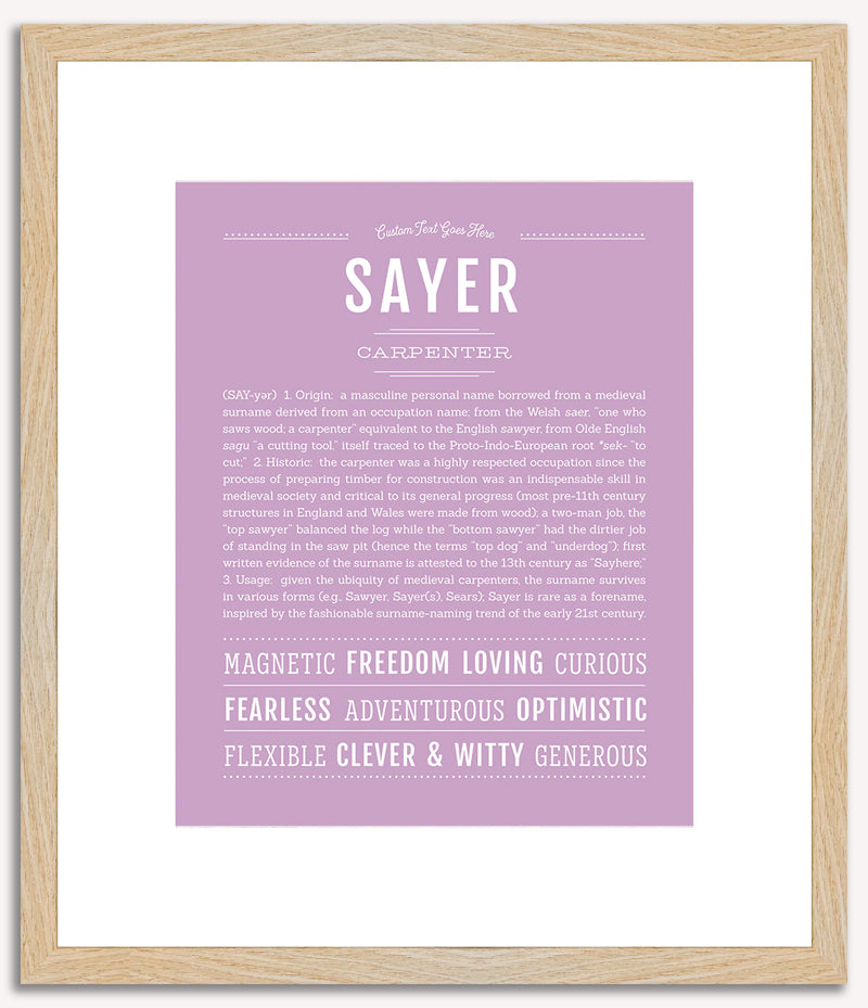 Sayer | Name Art Print