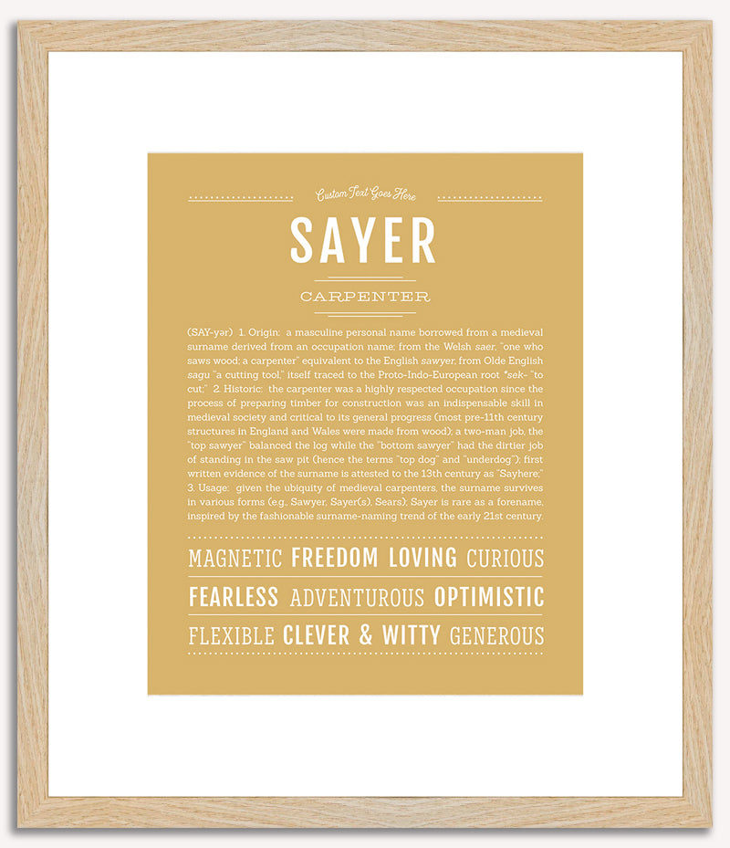 Sayer | Name Art Print