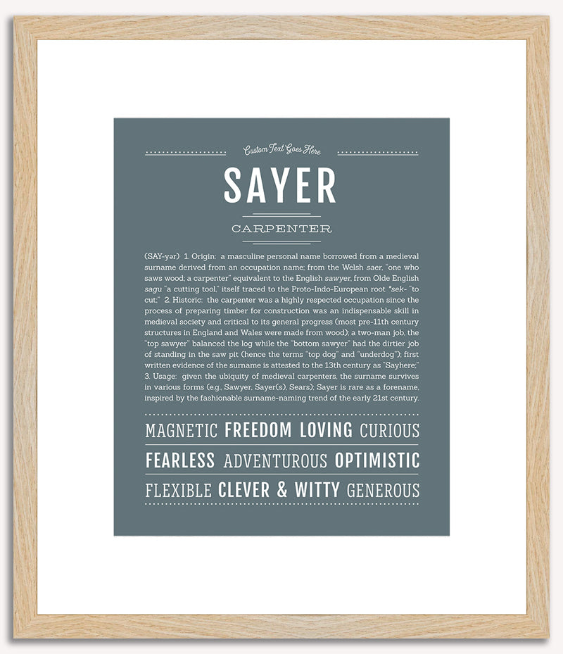 Sayer | Name Art Print