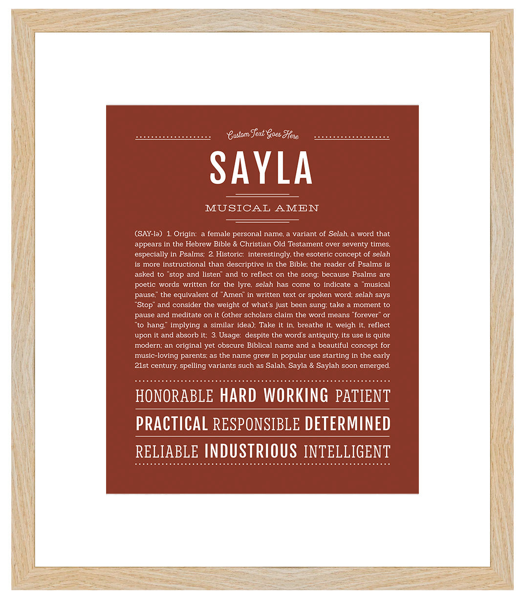 Sayla | Name Art Print