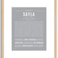 Sayla | Name Art Print