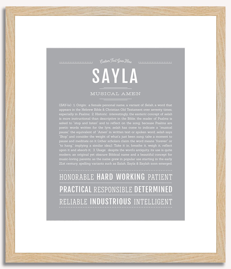 Sayla | Name Art Print