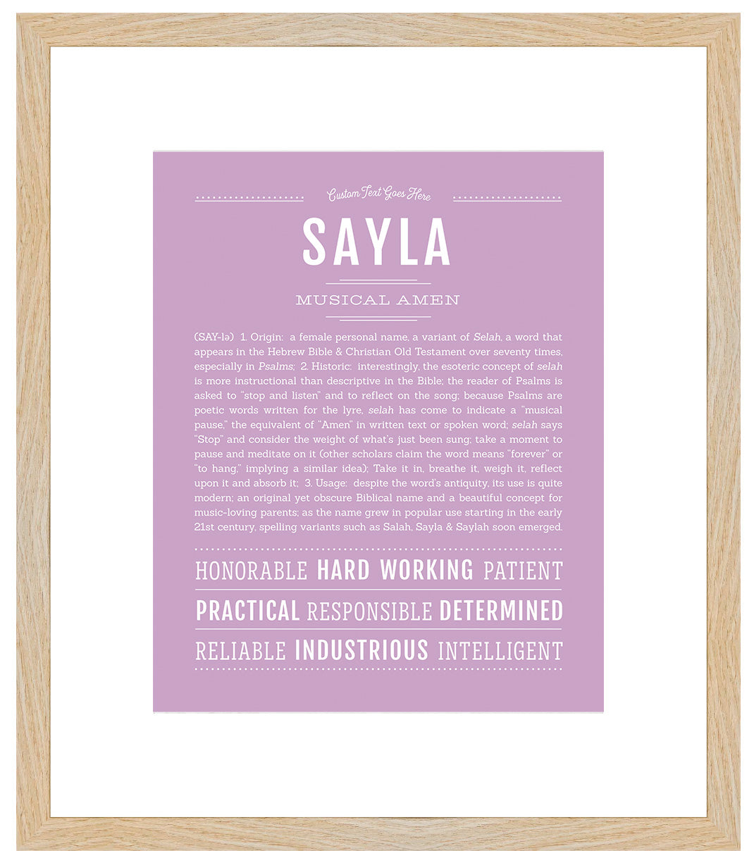 Sayla | Name Art Print