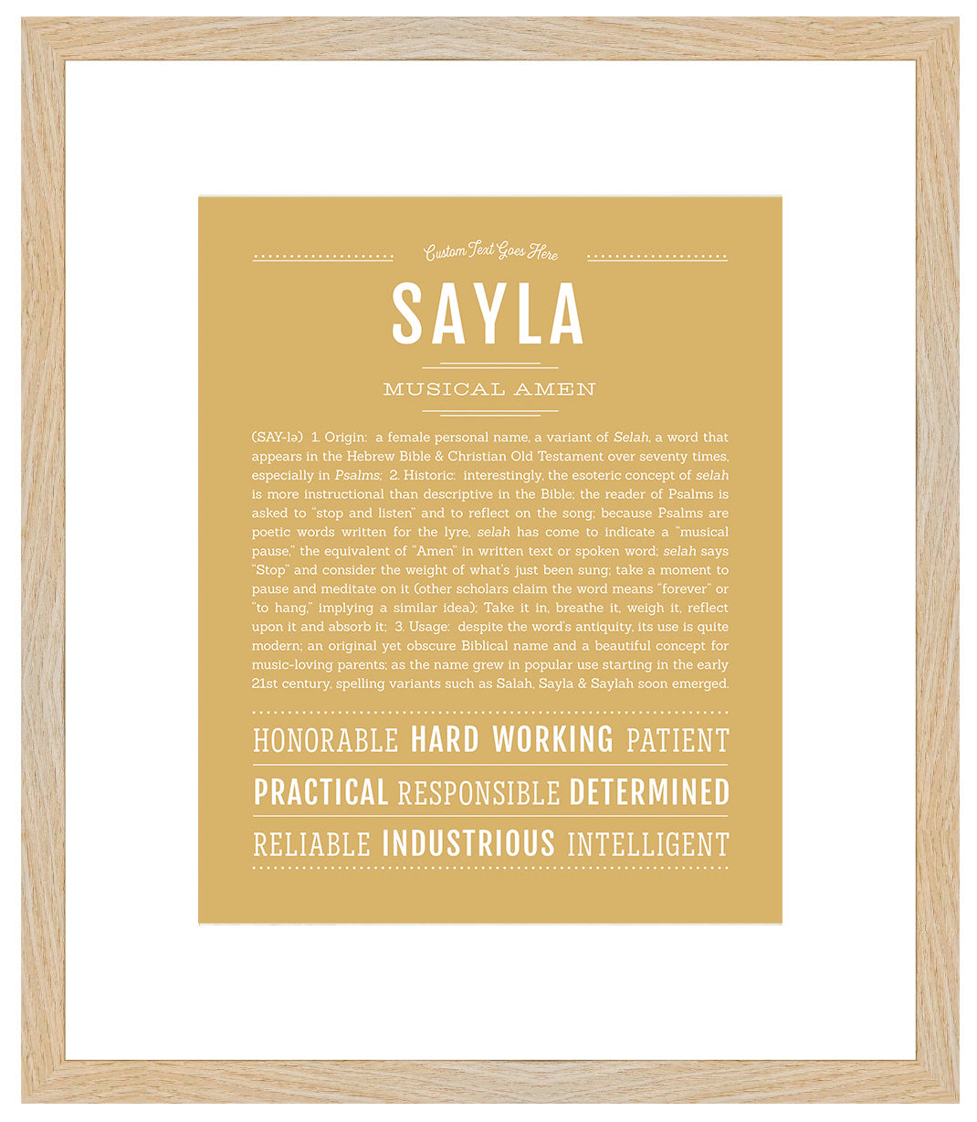 Sayla | Name Art Print