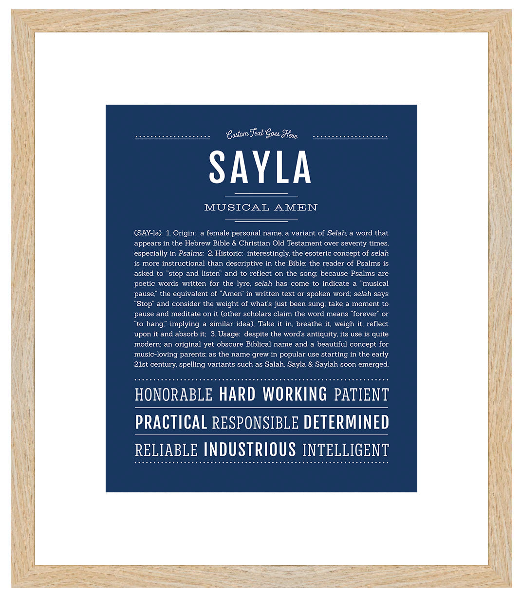 Sayla | Name Art Print