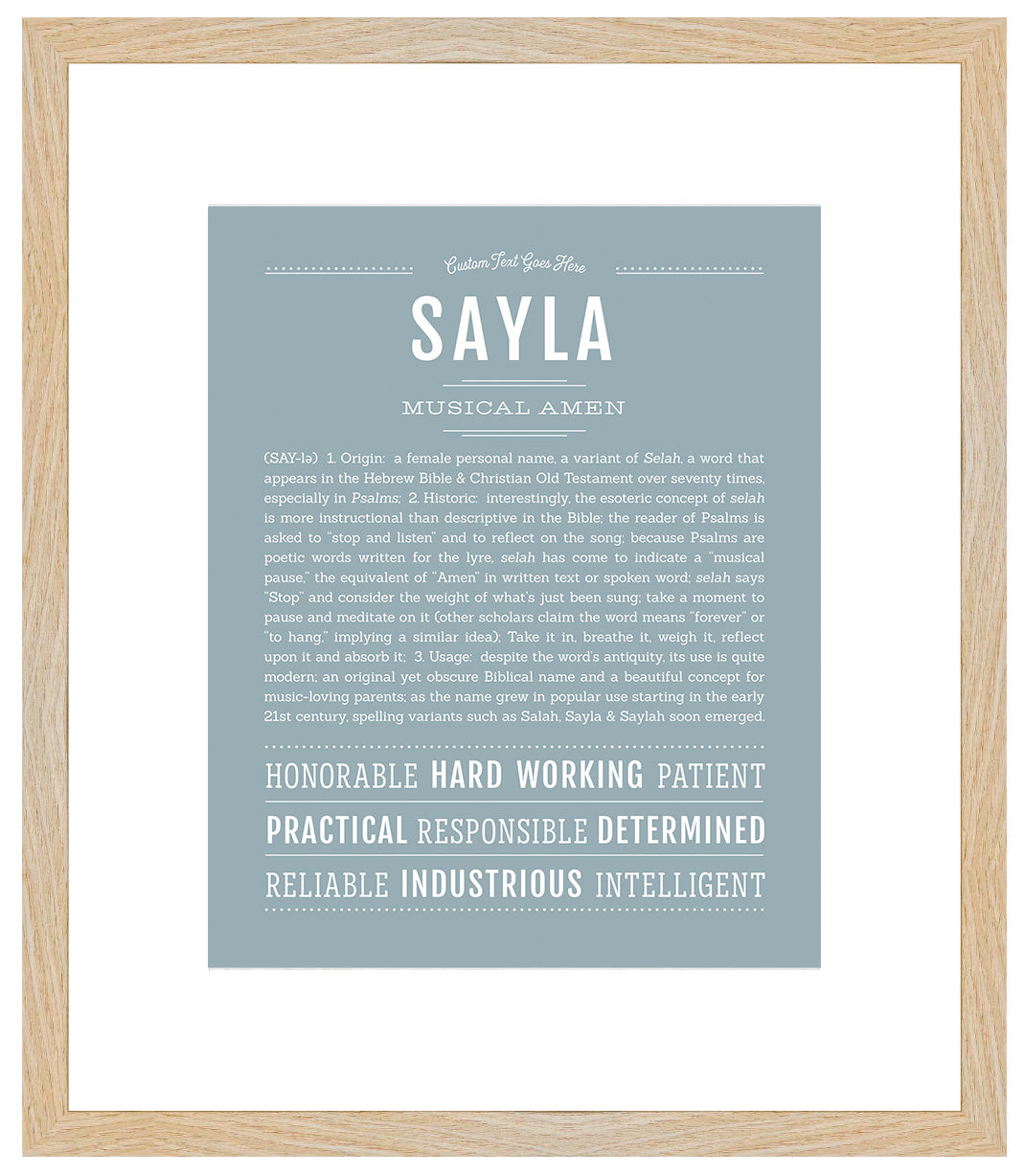 Sayla | Name Art Print