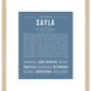 Sayla | Name Art Print