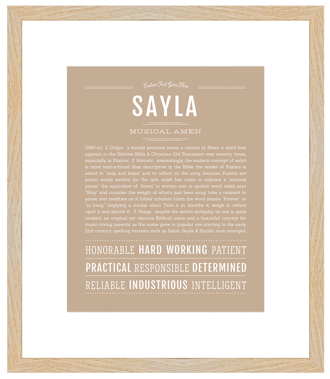 Sayla | Name Art Print