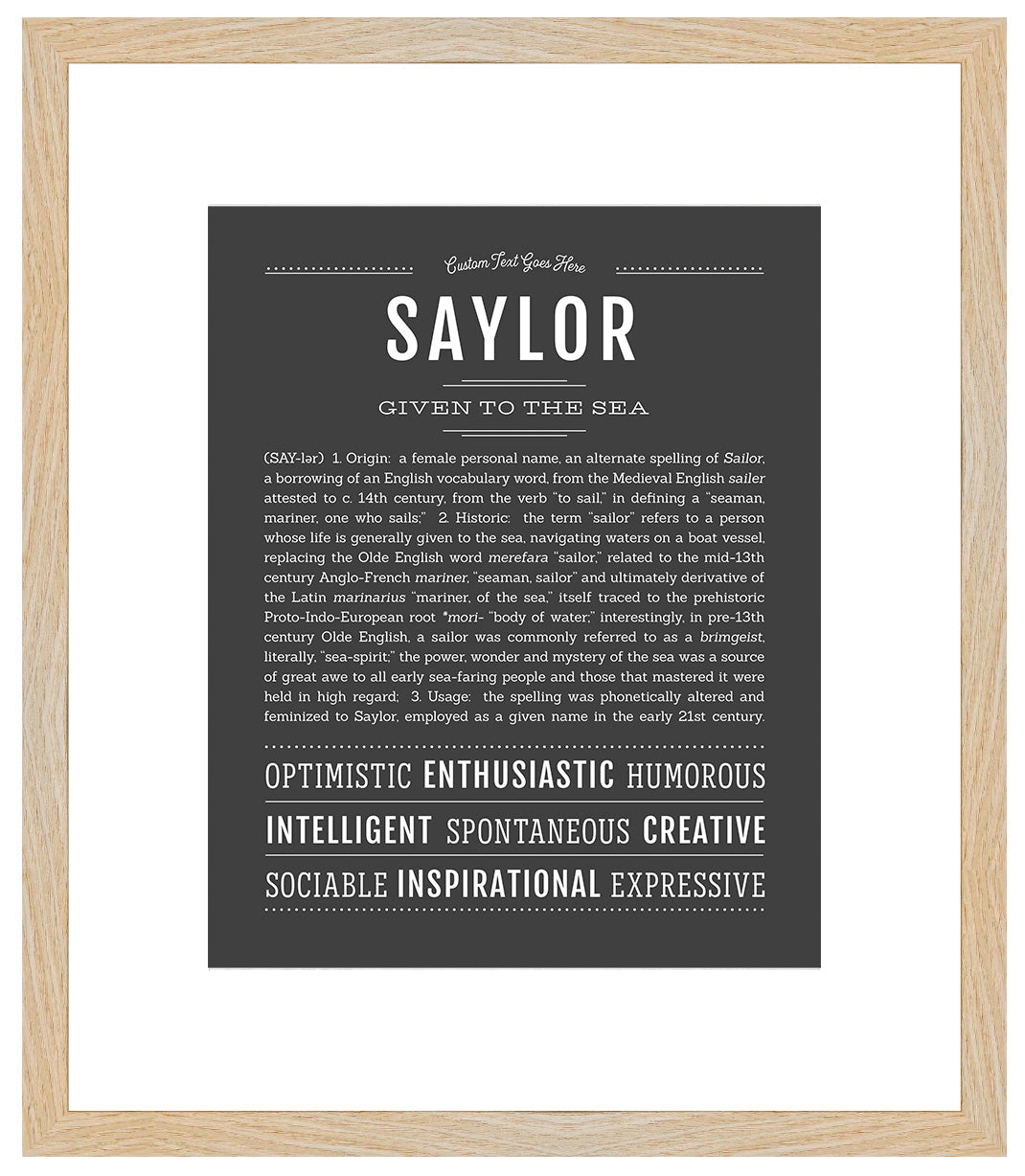 Saylor | Name Art Print