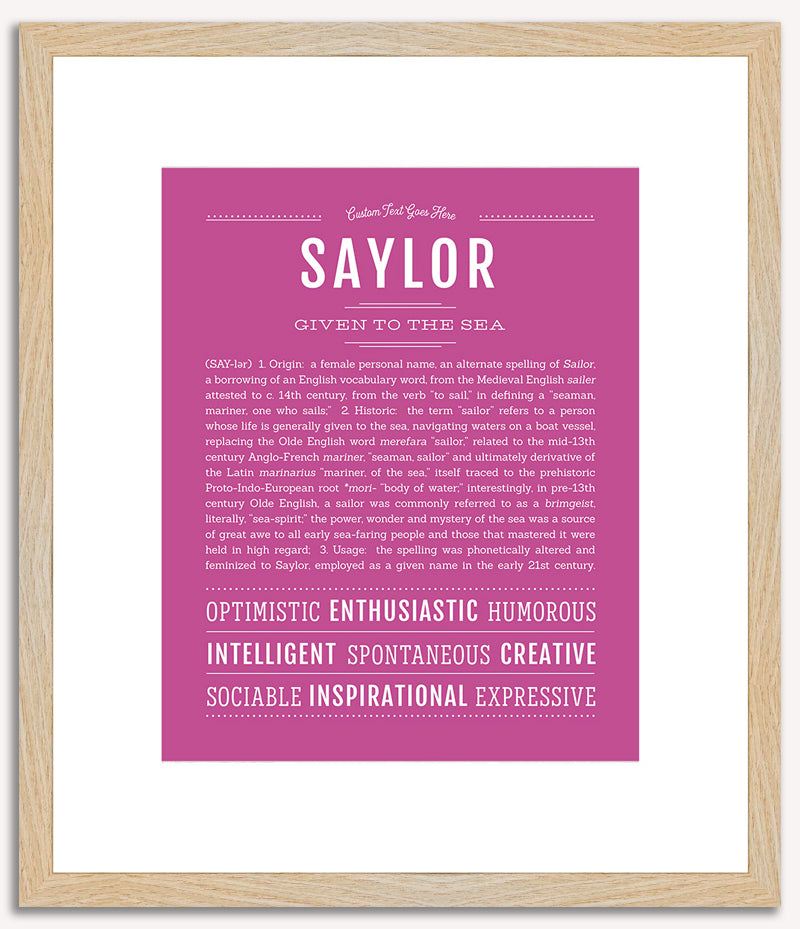 Saylor | Name Art Print