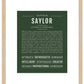 Saylor | Name Art Print