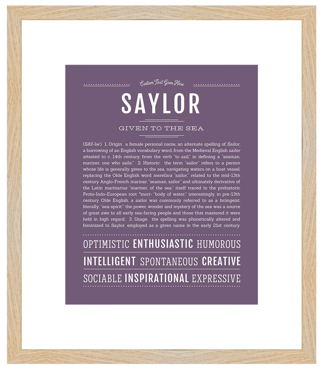 Saylor | Name Art Print