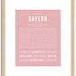 Saylor | Name Art Print