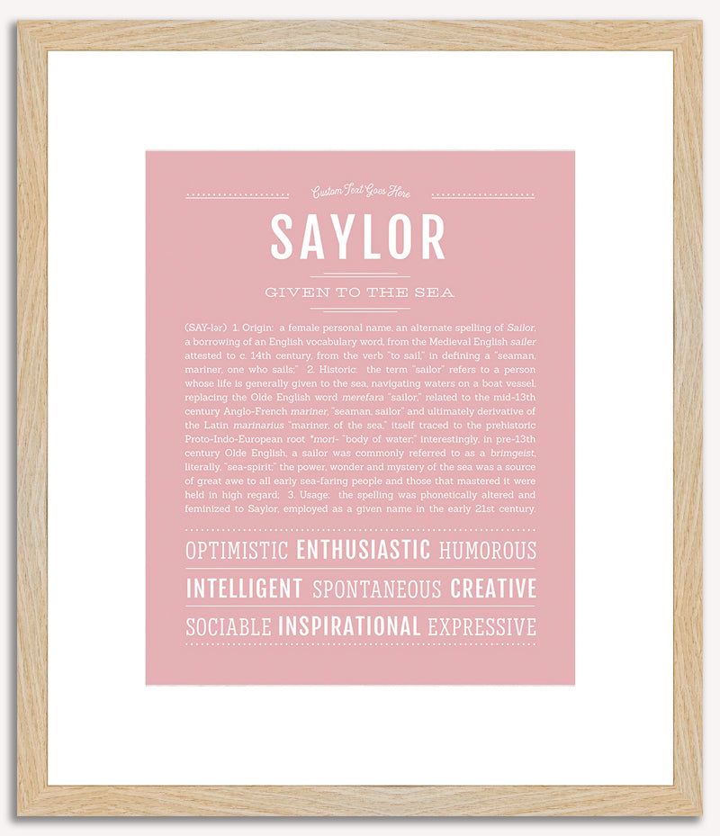 Saylor | Name Art Print