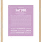 Saylor | Name Art Print