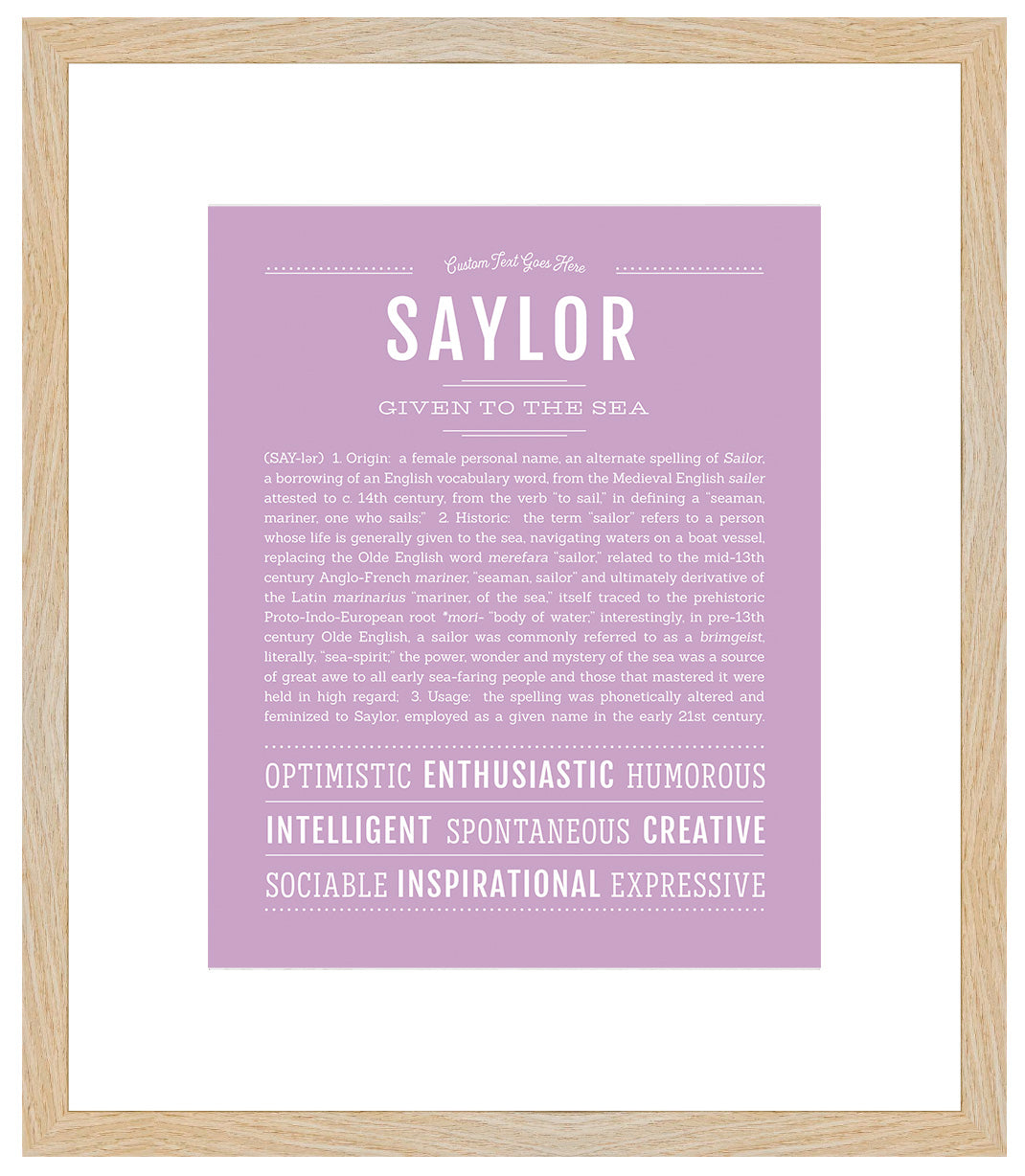 Saylor | Name Art Print