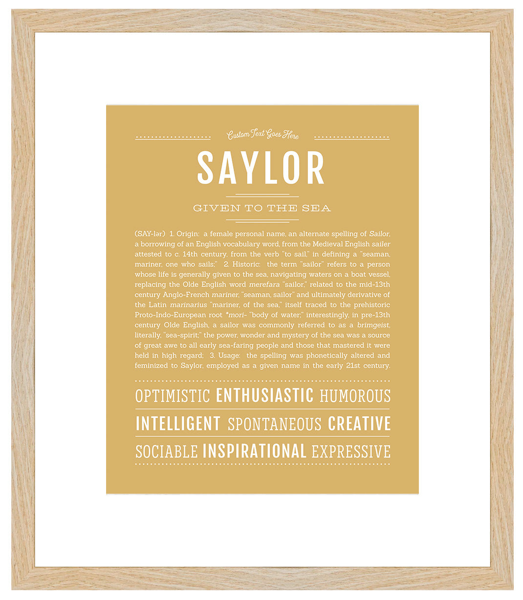 Saylor | Name Art Print