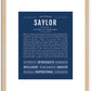 Saylor | Name Art Print