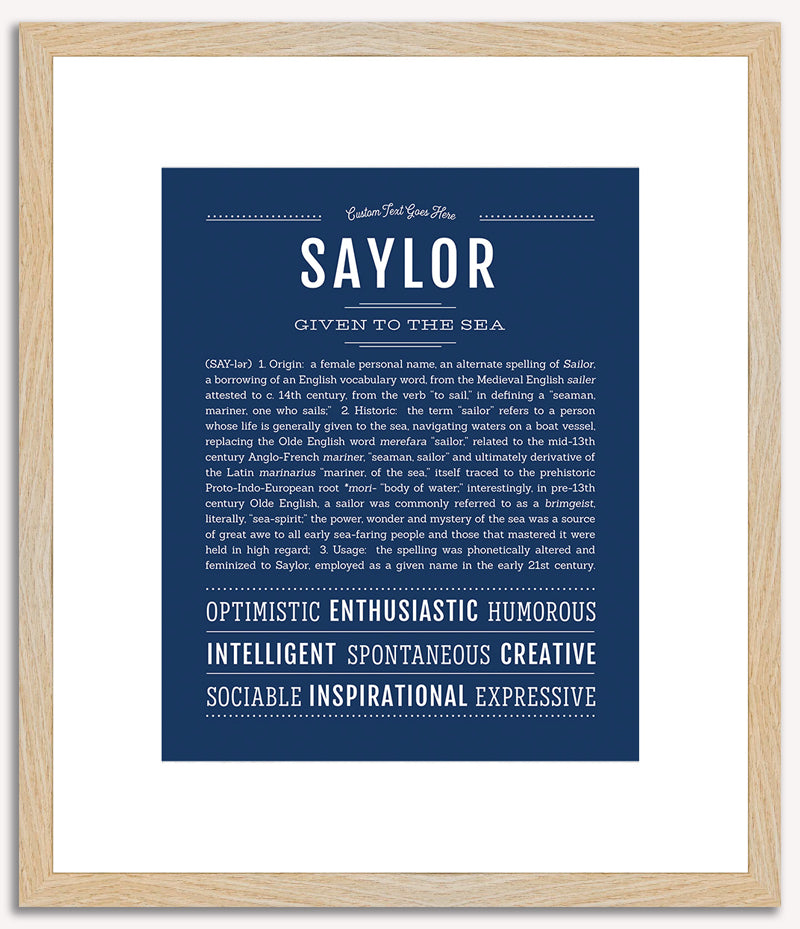 Saylor | Name Art Print