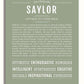 Saylor | Name Art Print – Name Stories