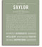 Saylor | Name Art Print – Name Stories