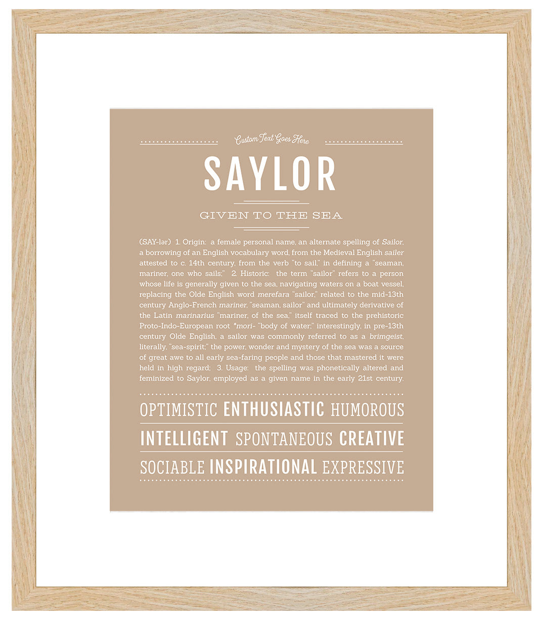 Saylor | Name Art Print