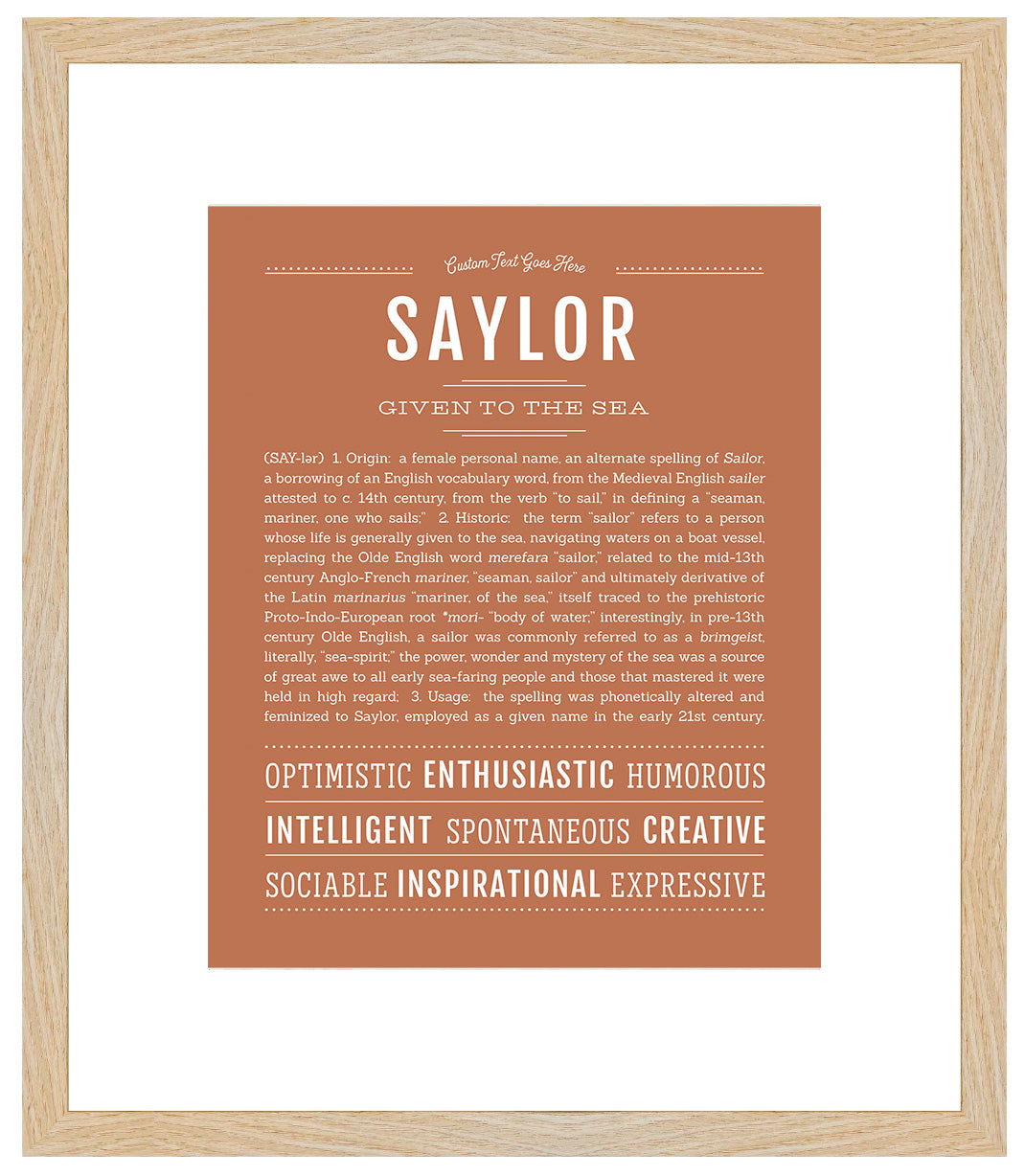 Saylor | Name Art Print