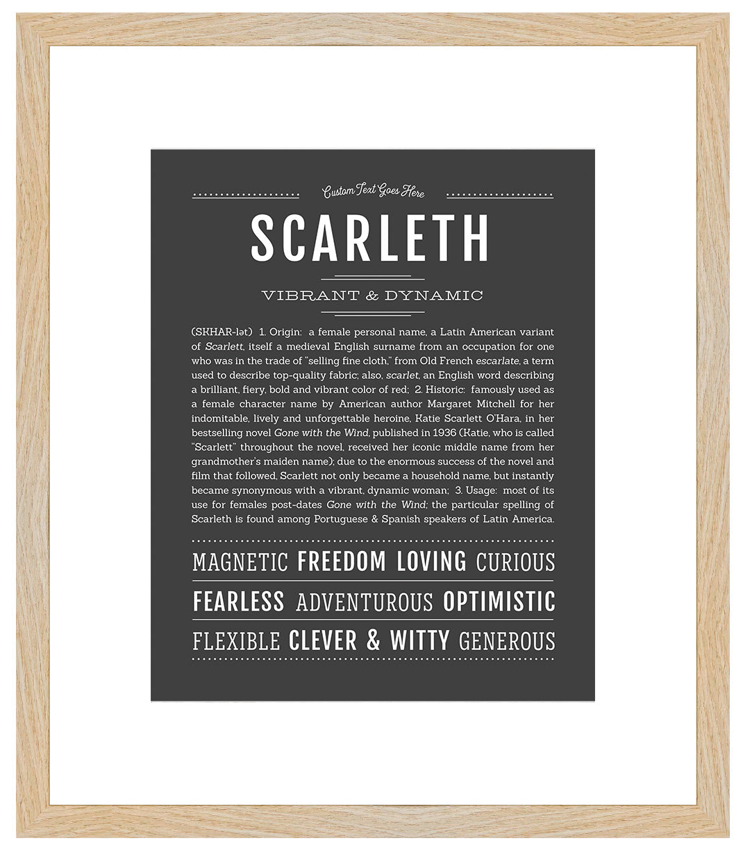 Scarleth | Name Art Print