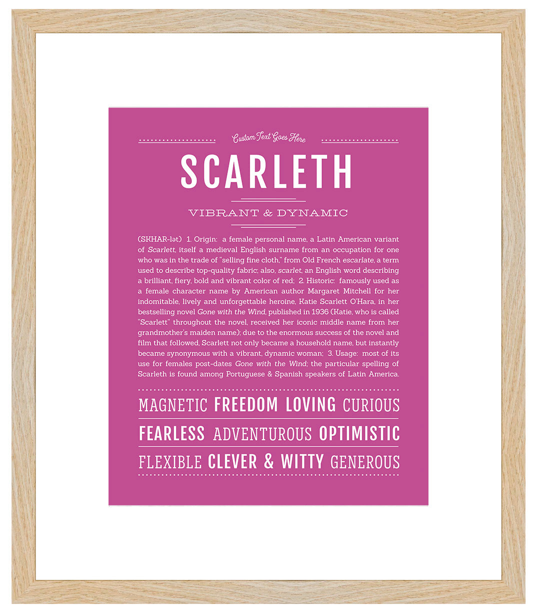 Scarleth | Name Art Print