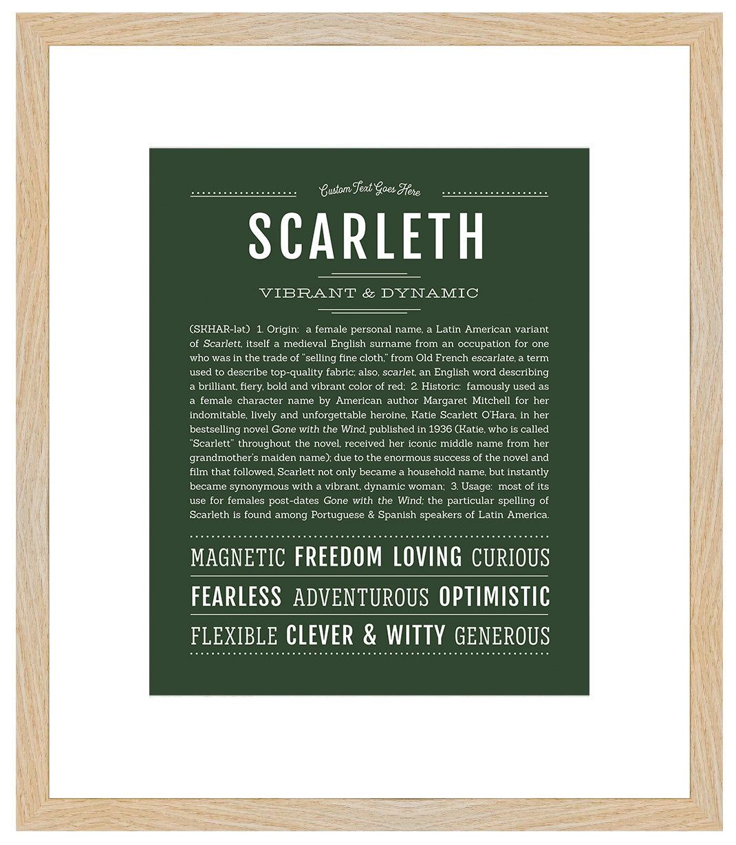 Scarleth | Name Art Print