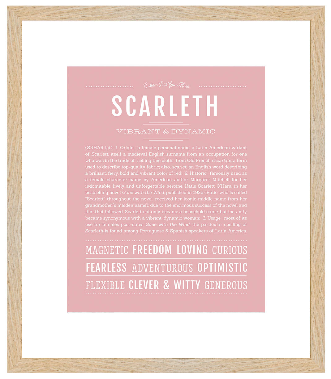 Scarleth | Name Art Print