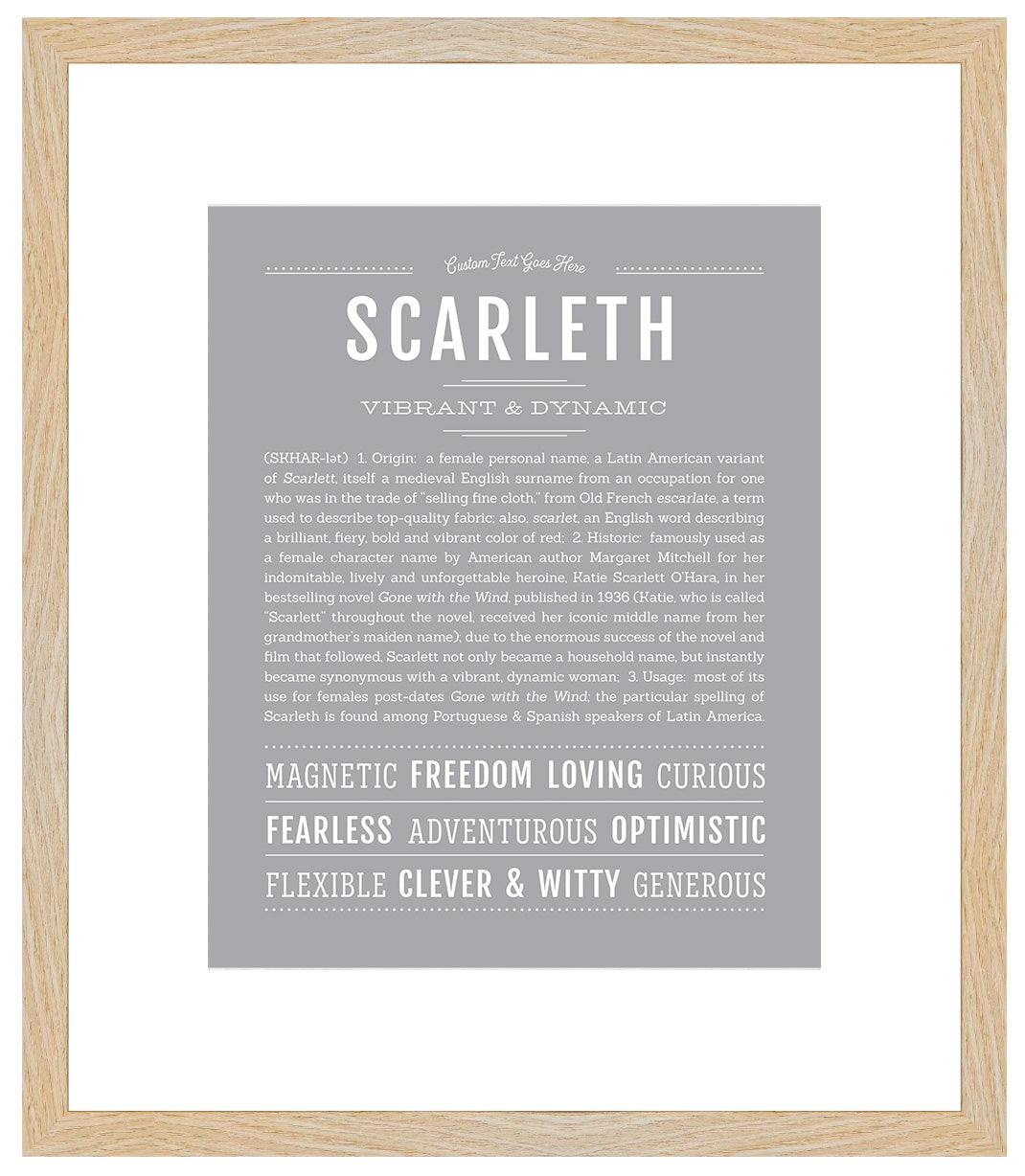 Scarleth | Name Art Print