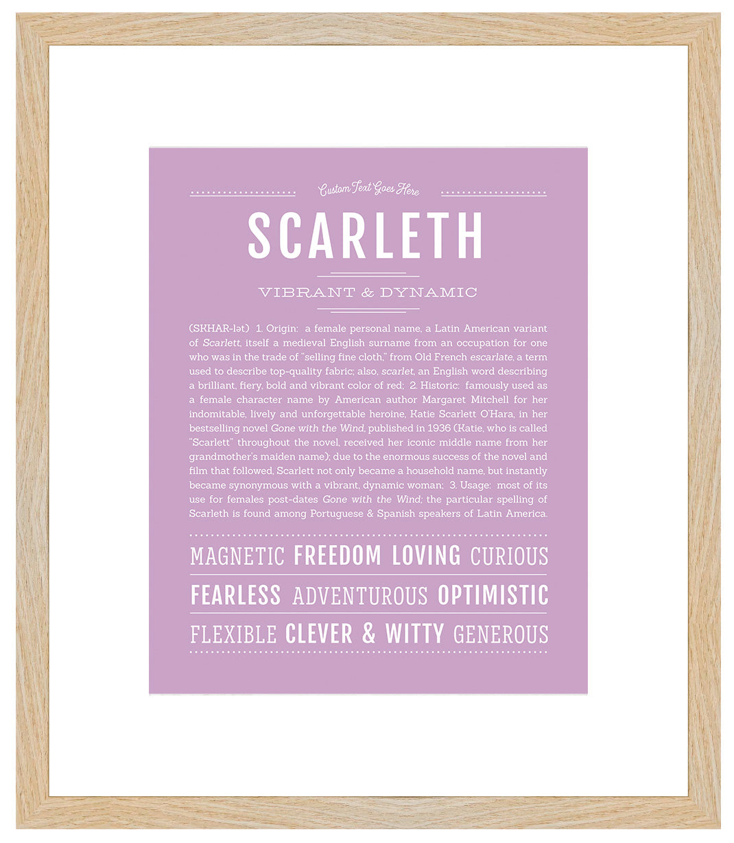 Scarleth | Name Art Print