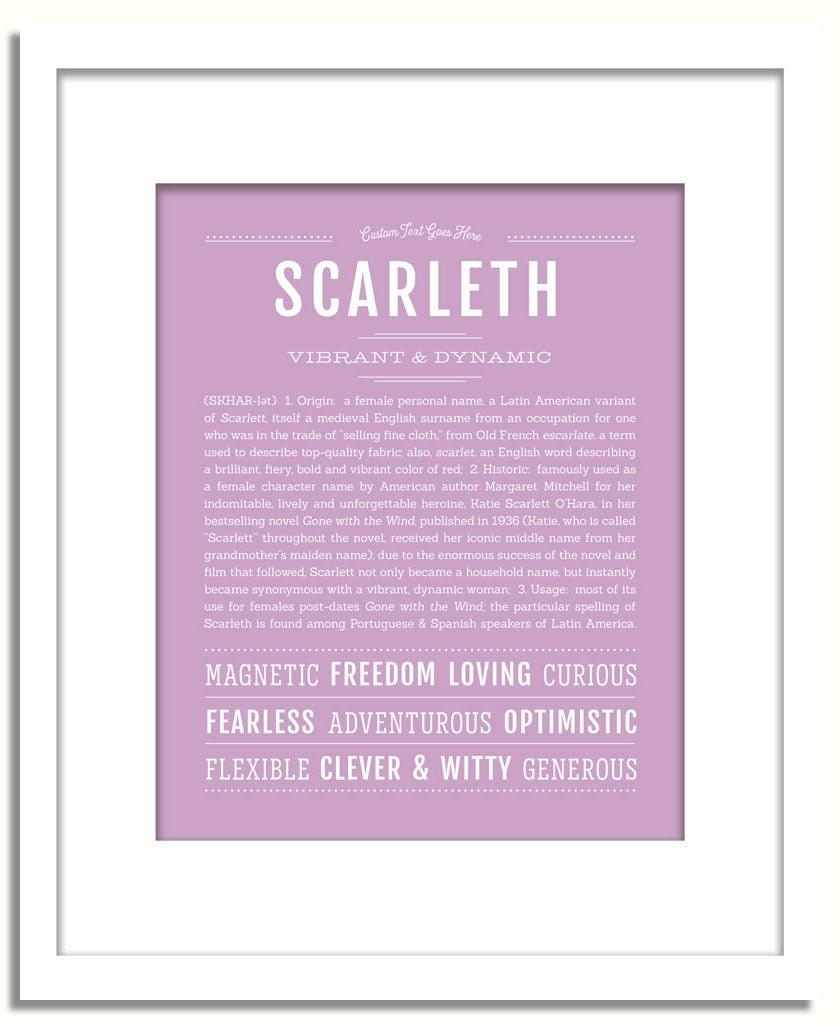 Frame Options | Lilac | White Frame, Matted