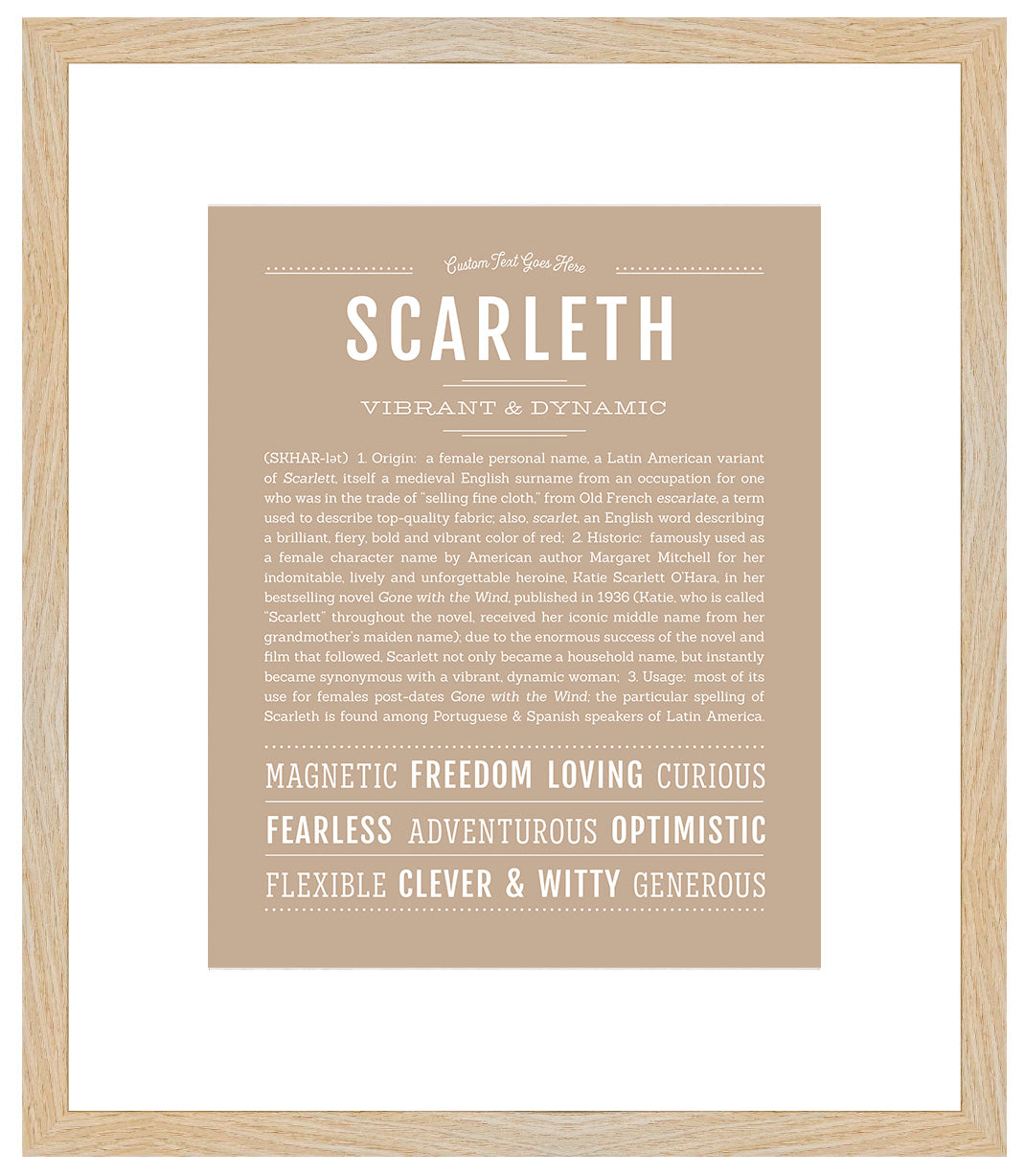 Scarleth | Name Art Print