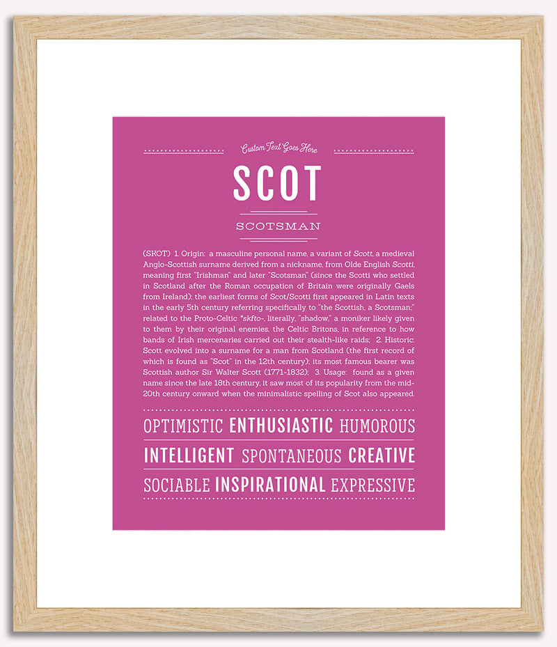 Scot | Name Art Print