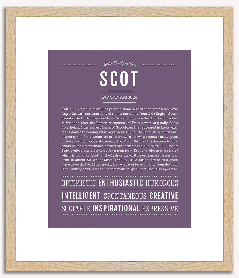 Scot | Name Art Print