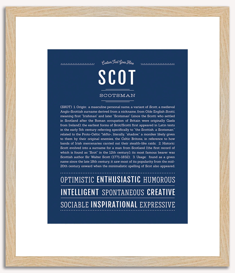 Scot | Name Art Print