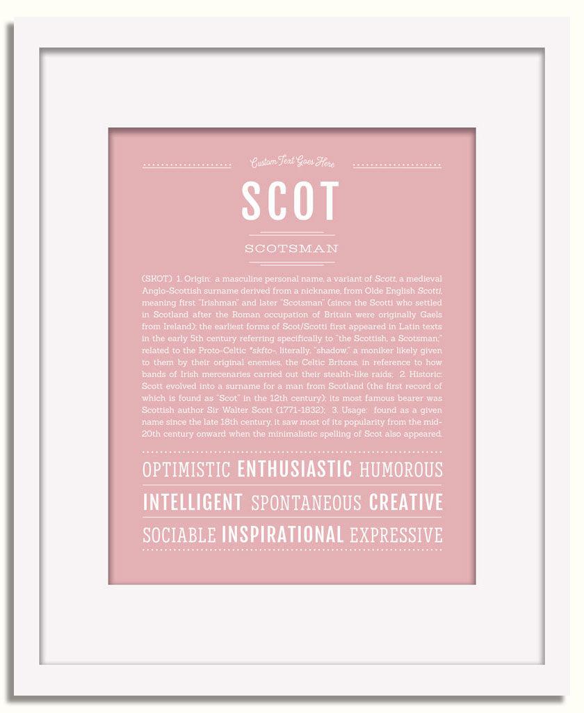 Frame Options | Dusty Rose | White Frame, Matted